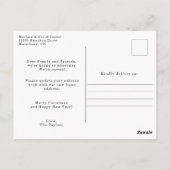 休日の住所の新しいホームのお知らせ ポストカード (裏面)