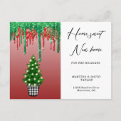 休日の住所の新しいホームのお知らせ ポストカード (正面)