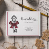 休日の住所の新しいホームのお知らせ ポストカード