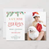 休日の住所変更のための新しい家 シーズンカード (正面)