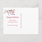 休日の住所変更の新しい住所のお知らせ 案内ポストカード (裏面)