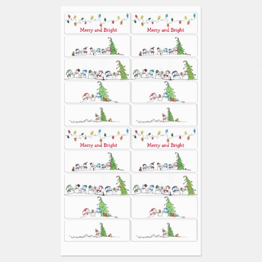 休日の保管とギフト ラベル (シート)