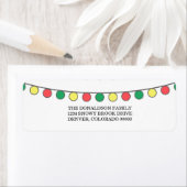 休日の光源の文字列の住所 シール (インサイチュ)