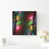 休日の光 スクエア壁時計 (ホーム)