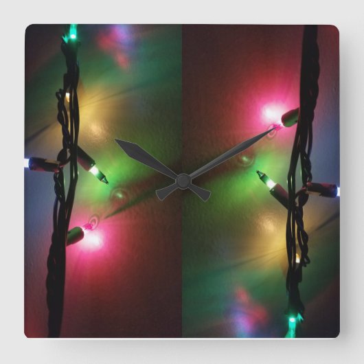 休日の光 スクエア壁時計 (正面)