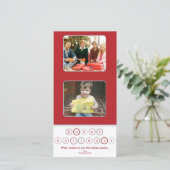 休日の円の旗の正方形-赤 シーズンカード (スタンド正面)