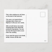 休日の写真から自分のポストカードを作成する シーズンポストカード (裏面)