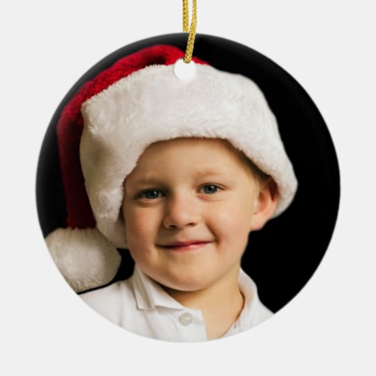 休日の写真のオーナメント セラミックオーナメント (正面)