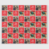 休日の写真のカスタマイズ ラッピングペーパー (フラット)