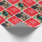 休日の写真のカスタマイズ ラッピングペーパー (角)