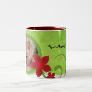 休日の写真のマグ ツートーンマグカップ