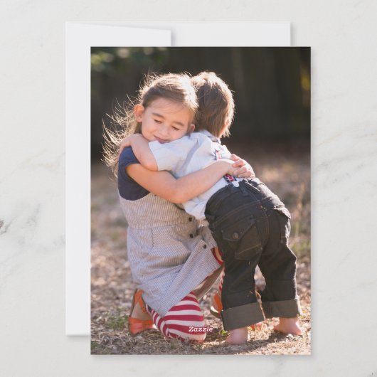 休日の写真カードのためのヴィンテージの家 シーズンカード (裏面)