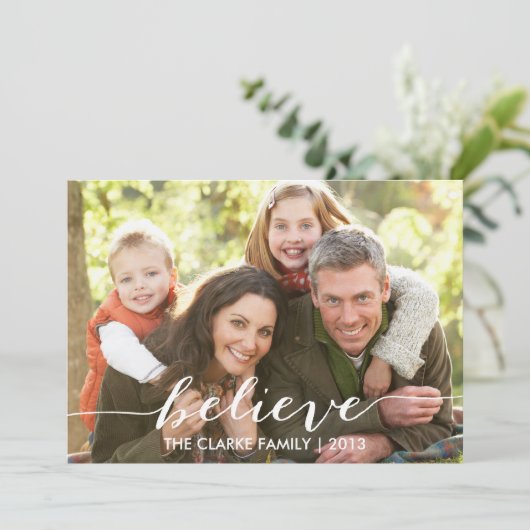 休日の写真カードを単に信じて下さい シーズンカード (スタンド正面)