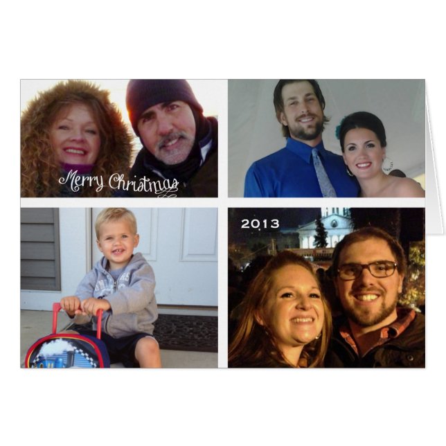 休日の写真カード (正面横)