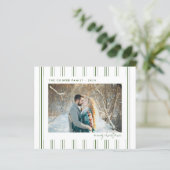 休日の写真カード |クリスマスモダン。 (スタンド正面)