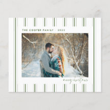 休日の写真カード |クリスマスモダン。