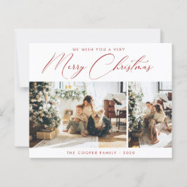 休日の写真カード |クリスマスモダン。