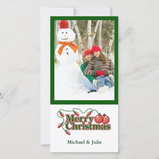 休日の写真カード シーズンカード (正面)