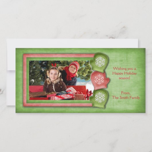 休日の写真カード シーズンカード (正面)