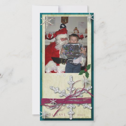 休日の写真カード シーズンカード (正面)