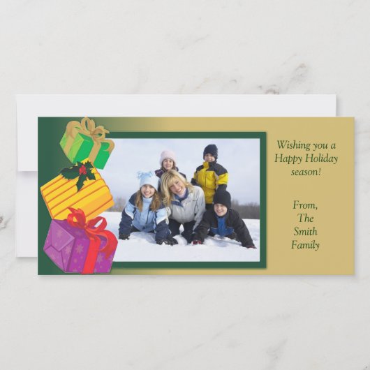 休日の写真カード シーズンカード (正面)