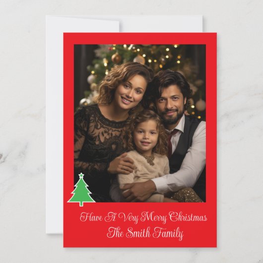 休日の写真カード シーズンカード (正面)