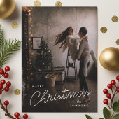 休日の写真カード | トレンディーモダンクリスマス シーズンカード