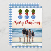 休日の写真カード 招待状 (正面/裏面)