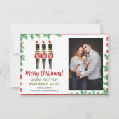 休日の写真カード 招待状 (正面)