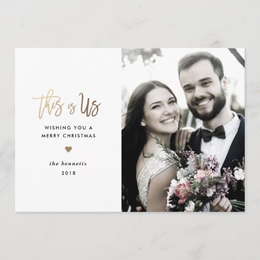 休日の写真カード*ThisはUs*です シーズンカード (正面)