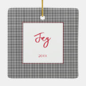 休日の写真名YEARキャンディーケーンキッズアニュアル セラミックオーナメント (裏面)