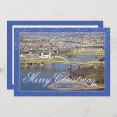 休日の写真 |メリークリスマスピッツバーグから シーズンカード (正面/裏面)