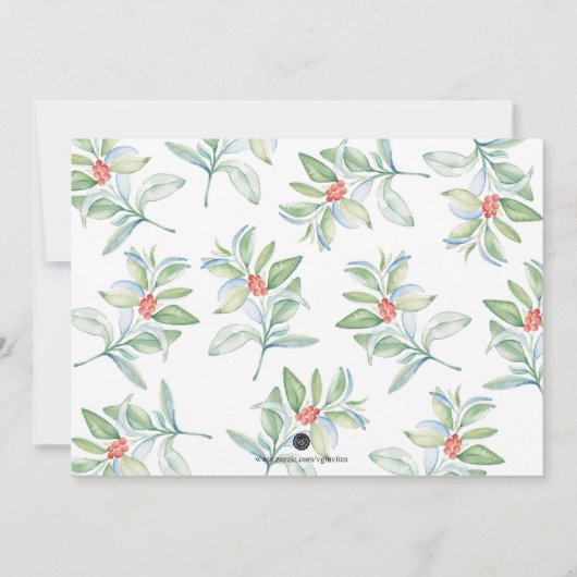 休日の出産の発表カード（写真あり） サンキューカード (裏面)