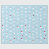 休日の包装紙: クリスマスのタロイモの版! ラッピングペーパー (フラット)