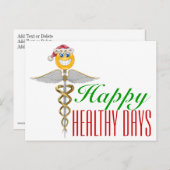 休日の医学の-ケリュケイオン-郵便はがき- SRF シーズンポストカード (正面/裏面)