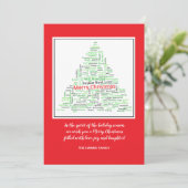 休日の単語グリーティングカード シーズンカード (スタンド正面)