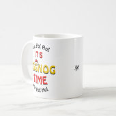 休日の卵のジョーク コーヒーマグカップ (正面左)