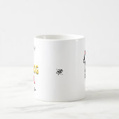 休日の卵のジョーク コーヒーマグカップ (中央)