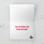 休日の友達ウサギ&カメ写真かわいい! シーズンカード (内部)