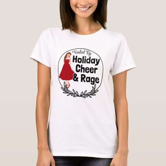 休日の喜びと怒りで満たされて Tシャツ (正面)