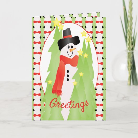 休日の喜びの挨拶 シーズンカード (正面)