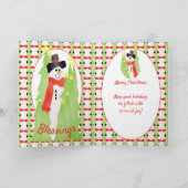 休日の喜びの挨拶 シーズンカード (内部)