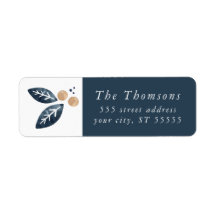 休日の喜び-差出人住所ラベル