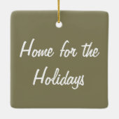 休日の国のクリスマスのための家 セラミックオーナメント (裏面)
