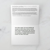 休日の型枠の良いカード カード (内部)