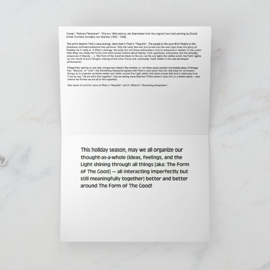 休日の型枠の良いカード カード (内部)