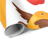 休日の夏のパーティービーチパターンかわいい ラッピングペーパー (ロールコーナー)