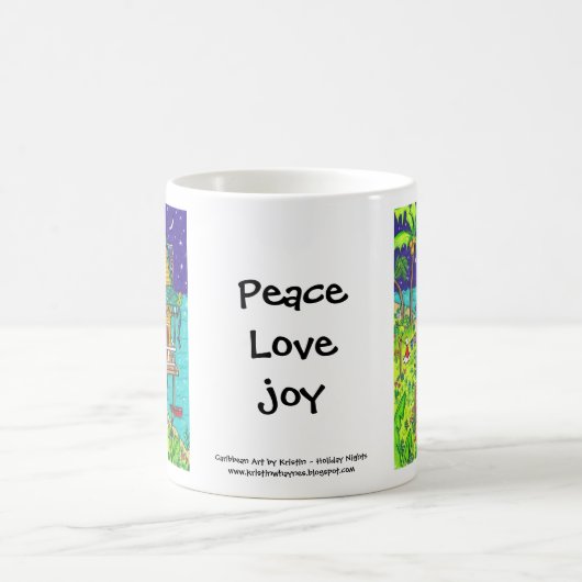 休日の夜のマグカップ コーヒーマグカップ (中央)