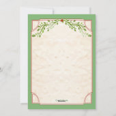 休日の妊娠の発表(禿げた人) シーズンカード (裏面)