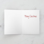 休日の子供の芸術のクリスマスカード シーズンカード (内部)